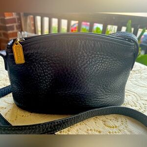 Vintage Coach Sonoma Leather Navy Blue Crossbody  - Style 4918